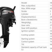 Hidea 15HP High Power 2-Stroke Outboard, Fuel Injection & Electric Start, Reliable for Fishing & Leisure Boats, Global Shipping thumbnail-1
