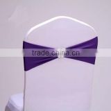 popular dark purple plain style spandex elastic chair bands with buckles