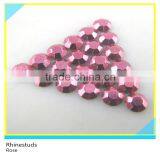 Dome Metal Octagonal Studs Iron on Flatback Black Aluminum Rhinestuds thumbnail-2