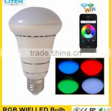 Super Hot Design 7w Rgb Led Bulb E27 wifi bulb light 7w Wifi Led Smart Bulb China