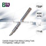 Carbide Single Flute Milling Cutting Tools For Cutting IC Card