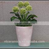 Garden Plant Pot, 4 Pcs Set, 4 Colors Set, 13.5cm Dia, Stoneware Glaze thumbnail-4