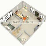 Cheap or Luxury Light Steel Structure Prefabricated Villa House thumbnail-6