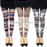Wholesale Christmas Leggings, Yoga Pattern Leggings Womens Workout Leggings thumbnail-2