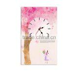 Home Garden Glass Cute Wall Clock Decor