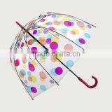 High Quality Cheap Poe Folding Umbrella With Cute Dots Full Printing