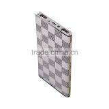 PU Leather Ultra Slim Mobile Power Corporate Gifts Power Bank