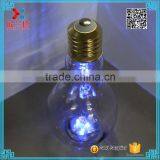 450ml Blue Light Bulb Shape Glass Beverage/juice Bottle With Inner Plug and Lid thumbnail-1