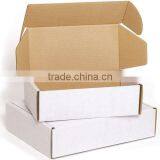 Custom Printed Whilte Brown Corrugated Cardboard Color Mailer Shipping Boxes