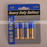 W&S BATT Brand R6P Mercury Free Carbon Zinc Battery (2/4 Pcs Shrink Pack or Blister Pack)