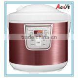 7L ROUND RICE COOKER WITH 10 OR 20 PROGRAMS LED DISPLAY, BIGGEST CAPACITY, RED WHITE