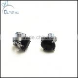 black round cz earring magnet fake earring studs