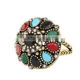 Factory Direct Sell Zinc Alloy Multicolor Crystal Rhinestone Ring Bohemian Rings thumbnail-2