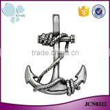 Kindy Jewelry New Design JCN0322 Stainless Steel Vintage Anchor Necklace Pendant thumbnail-1