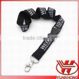 Promotional Woven Satin Lanyards Embroidered Gold/silver Wire