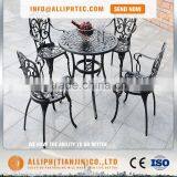 Antique Copper Design Outdoor Cast Aluminum Swivel Bar Stool Patio Furniture thumbnail-3