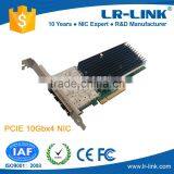 Intel XL710 Chipset PCI-E 3.0 4 SFP+ 10Gbps Network Card Compatible XL710-DA4FH