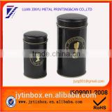 Good quality black shape tea tin set can