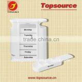 Mini Cheap Plastic Weekly Medicine Vitamin Pill Box for Promotion