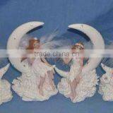 moon angel fairy statue