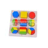 Play And Learn Natural Model Of Geometric Shapes Wooden Blocks thumbnail-2