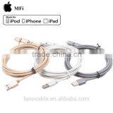 OEM Grey Nylon Braided Mfi Certified Usb Data Charger Cable thumbnail-6