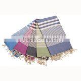 Hot Sale Super Soft Cotton Beach Towel Strip Cotton Beach Towel Yarn Dyed Beach Towel thumbnail-1