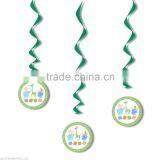 3 Adorable Animal Design Hanging Swirls Decorations For Kids Birthday Party thumbnail-1