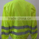 Customize High Visibility Protective Cotton Ployester Yellow Coverall Workwear Jacket thumbnail-1