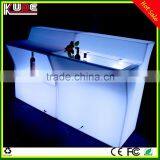 Modern Illuminated LED Bar Counter Used in Nightclub