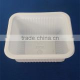 white pvc plastic tray