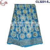 CL3231 Nigeria Designer George Lace Embroidery Lace Fabric on Sale Fashion George for Clothing Dress thumbnail-5