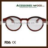 Round Frame Retro Wood Handmade Reading Glasses thumbnail-1