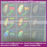 transparent plastic hologram sticker abel, professional transparent hologram sticker label