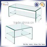 HOT BENDING SQUARE ART TEMPERED GLASS COFFEE TABLE DOUBLE LAYER GLASS FUNKY CLASSIC TABLE thumbnail-5
