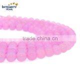 New Arrive Natural Gemstone Loose Strand 4 6 8 10 12mm Pink Agate Slices Wholesale thumbnail-1