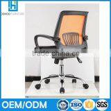 China Manufacturer Arm Chair Furniture Mid Back Ergonomic Rotating Gas Lift Mesh Training Chair With Castors thumbnail-2