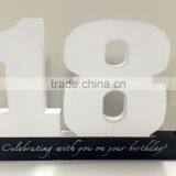 Latest "18" Years Old Birthday Arabic Numberals Wooden Pen Holder Decoration Gifts thumbnail-1