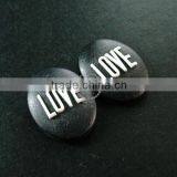 18x25mm Oval Love Letter Resin Cameo Black Vintage Style Cabochon DIY Pendant Charm Supplies 4120088 thumbnail-2