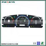 Matt Finished Instrument Panel Graphic Overlay With Colorful Scales