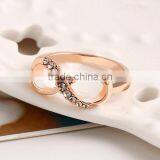 2016 New Fashion Jewelry 14k Real Rose Gold Plated Crystal Piston Ring thumbnail-4