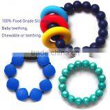 Approved by FDA/ SGS/LFGB/CE Silicone Baby Chewing Silicone Bracelet Animal Shape thumbnail-1
