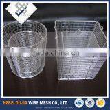 Stainless Steel Round Folding Wire Mesh Basket for Home thumbnail-5
