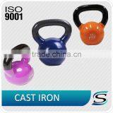Vinyl Coated Cast Iron Color Kettlebell thumbnail-1