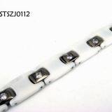 Valentine 's Day Gift Titanium Steel Bracelets Jewelry Embrossed Logo thumbnail-2