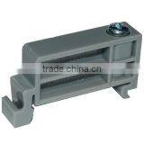 TE-002 Black/ Gray Color 35mm End Bracket Clamp Din Rail Stopper thumbnail-1