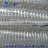 Transparent Steel Wire Reinforced PVC Oil Hose thumbnail-1