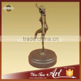 Nude Dancing Girl Bronze Sculpture thumbnail-1