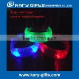Christmas Sound Activated LED Wristband Led Lighting Bracelet Led Event Bracelet thumbnail-3