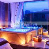 A520 High Quality Freestanding Corner Small Whirlpool Bathtub thumbnail-5